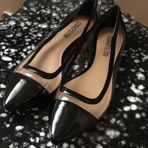 Vinyl Ballerina Flats
